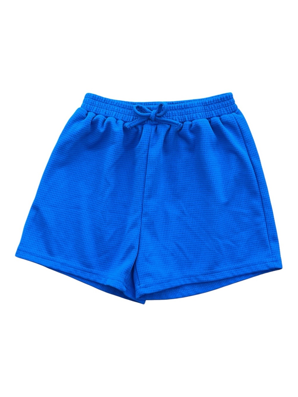SHEIN Bright Blue Kids Athletic Mesh Shorts Size 12